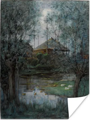Produktbild von MuchoWow® Poster Heuhaufen - Piet Mondrian 60x80 cm - Schlafzimmer Dekoration