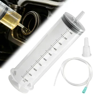 Produktbild von 1000 ml Öl-Absaugpumpe mit Schlauch und Füllstandsanzeige