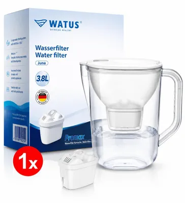 Produktbild von WATUS Kannen 3.8L für Brita Wasserfilter , Kompatibel mit alle BRITA ,Maxtra+ Plus, Maxtra Pro, All-in-1 Wasserfilter, Enthält Eine Watus Kartuschen