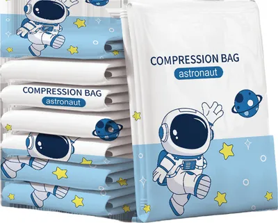 Produktbild von INF 4er-Pack Extra große Vakuum-Aufbewahrungsbeutel mit Handpumpe S