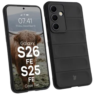 Produktbild von Robuste Handyhülle für Galaxy S26 FE/S25 FE, Bizon Case Tur, Schwarz