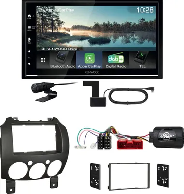 Produktbild von Kenwood DMX7722DABS Android Auto CarPlay Einbauset für Mazda 2 2008-2014