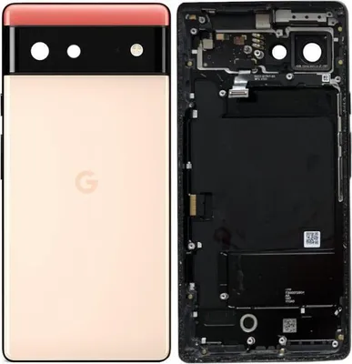 Produktbild von Original Google Pixel 6 Gehäuse Akkudeckel Backcover Kinda Coral