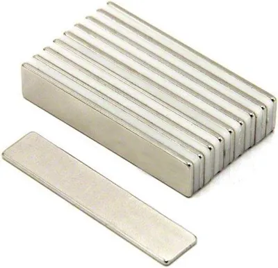 Produktbild von Famanu Neodym-Magnet 50 mm x 10 mm x 15 mm - 36 kg Haltekraft - 10 Stück