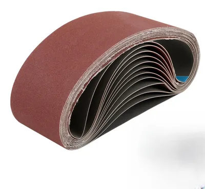Image de Lot de 12 bandes abrasives de 75 x 533 mm pour ponceuses à bande