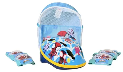 Produktbild von Fahrradhelm Fahrrad Helm Knieschoner Ellenbogenschoner Spidey Set 1036
