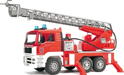 Produktbild von Bruder 02771 - MAN TGA Feuerwehr mit Drehleiter, 1:16