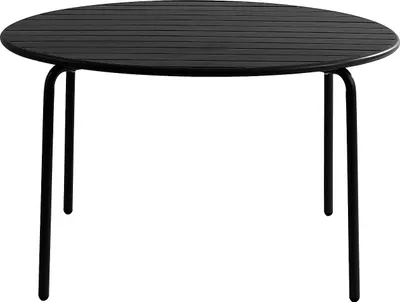 Produktbild von Runder Metall-Gartentisch mit 110 cm Durchmesser - Schwarz - MIRMANDE by MYLIA