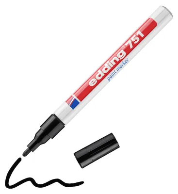 Produktbild von Edding e-751 Lackmarker schwarz 4-751001