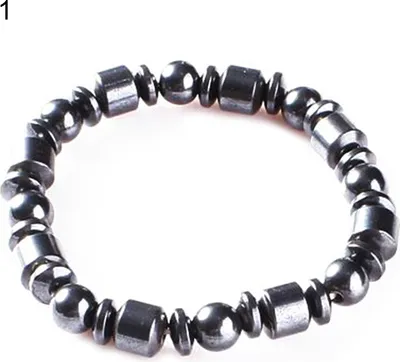 Produktbild von Uni-Armband mit Magnetperlen, elastischem Seil, Stein, Modeschmuck für den Alltag-1