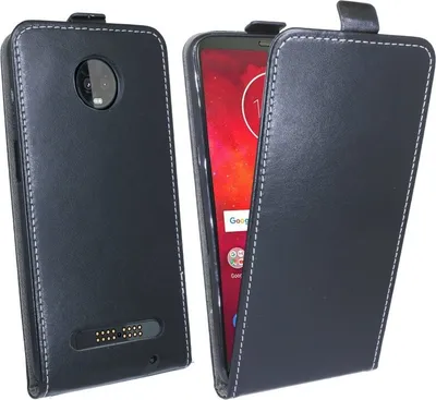 Immagine prodotto di Motorola Moto G6 Play Custodia del telefono cellulare Custodia Flip Case Smartphone Cover Protettiva Nero