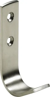 Produktbild von Hettich Mantelhaken 7,3 x 2,0 x 4,2 cm Stahl Edelstahl-Optik - 1 Stück