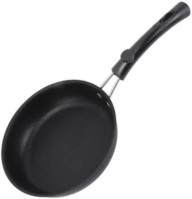 Immagine prodotto di Padella antiaderente per frittate, diametro 16 cm, in acciaio inossidabile, adatta per piani cottura a induzione, colore nero