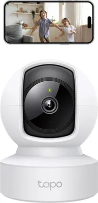 Obrázek produktu pro Tapo TP-Link C212 360° bezpečnostní kamera Wi-Fi, připojení Ethernet/Wi-Fi, rozlišení 2K, sledování pohybu, noční vidění, obousměrný zvuk, kompatibilní s Alexou a Google Assistant, pro děti/zvířata