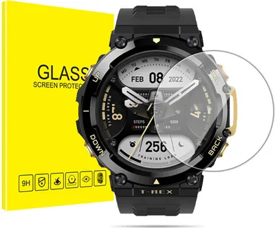 Obrázok produktu pre INF Ochranné sklo z tvrdeného skla pre inteligentné hodinky, 2 kusy Amazfit T-Rex 2