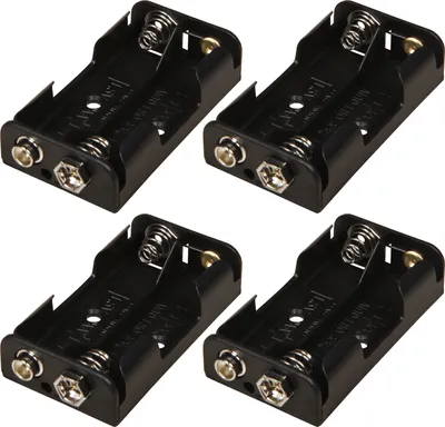 Produktbild von 4x Batteriehalter Akkuhalter für 2x AA Mignon-Zellen Batteriegehäuse FR6 HR6 LR6