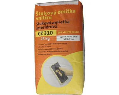 Obrázek produktu pro Štuková omítka WEBER CZ 310 vnitřní 25 kg bílá