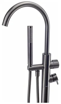Produktbild von Avapax | Badewannenarmatur - Gun Metal - Freistehend - Matt - Messing - 110 cm
