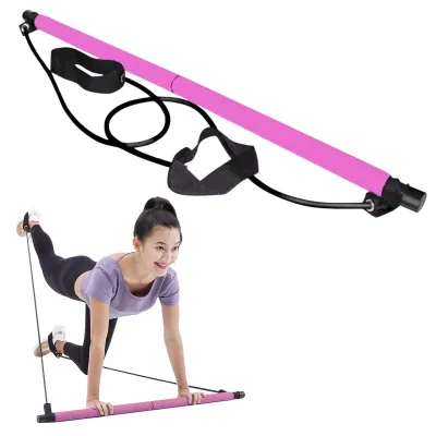 Obrázok produktu pre Súprava Pilates tyčí s odporovými pásmi pre domácnosť a fitness