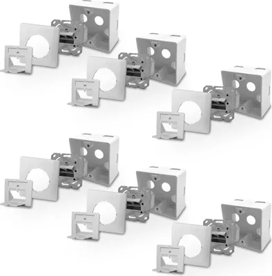 Produktbild von 6x ARLI Cat6a Netzwerkdose 2 Port ( Auf + Unterputz )