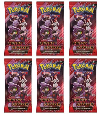 Produktbild von Pokemon Ewige Rivalen Booster deutsch 6 Booster