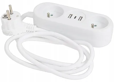 Produktbild von Emos P0211U Steckdosenleiste mit USB 1,4m Weiß