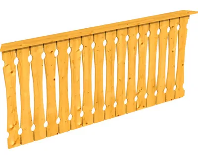 Produktbild von Brüstung Balkonschalung SKAN HOLZ Nice Gr.4 Eiche hell