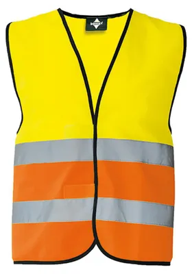 Productafbeelding van Korntex - "Wolfsburg" veiligheidsvest met hoge zichtbaarheid, uniseks, voor heren/dames, model LT5348 (maat S) (signaalgeel/signaaloranje)