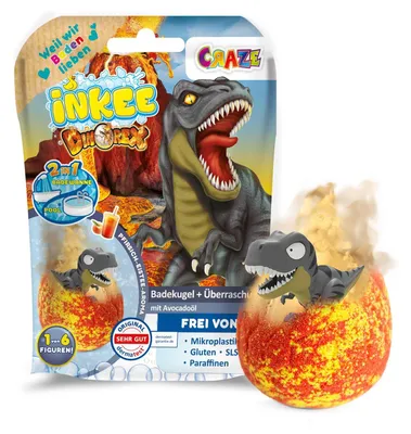 Image de INKEE - Bombe de bain surprise - Dinosaure