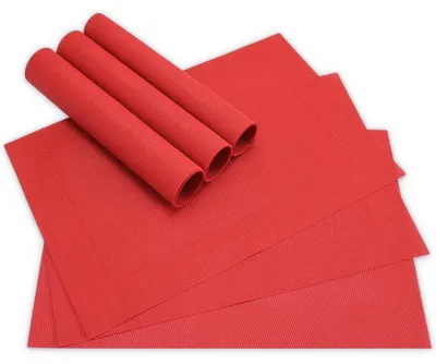 Produktbild von Tischsets BORDA 6er Set Rot als Tischuntersetzer