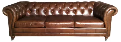 Obrázok produktu pre Trojmiestna pohovka Čalúnenie koženého nábytku Chesterfield
