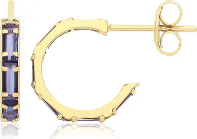 Image de Boucles d'Oreilles Femme Or 375/1000 avec Oxyde de Zirconium - 11mm*2mm; TRS36229