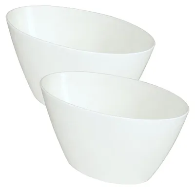 Produktbild von MePla - 2 Stück - Orchideen-Schiffchen L 25 weiss