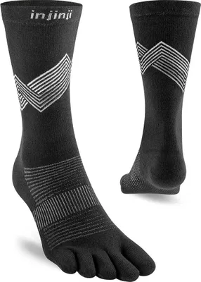Produktbild von Injinji Run Lightweight Crew Socken Schwarz EU 37-40 Mann Schwarz EU 37-40