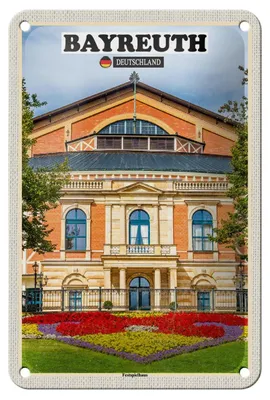 Produktbild von Blechschild Städte Amberg Bayreuth Herrenhaus 12x18cm Schild