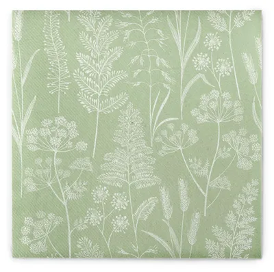 Produktbild von MANK Serviette Benjamin in Salbei aus Linclass® Airlaid, 40 x 40 cm, 1/4 Falz, 50 Stück