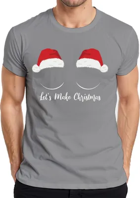 Produktbild von Let's Make Christmas - Weihnachten Weihnachtsgeschenk Christmas Herren T-Shirt, Grau, XXL