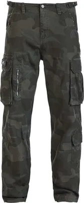 Produktbild von Black Premium by EMP Herren Camouflage Cargohose "Army Vintage Trousers" mit drei aufgesetzten Seitentaschen 4XL