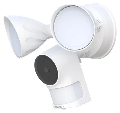 Produktbild von Foscam F41 ist eine Flutlichtkamera mit Bewegungsmelder, integrierter Beleuchtung und Sicherheitssirene