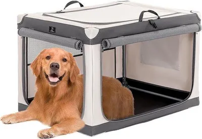 Produktbild von Faltbarer Hundekäfig 71 cm - Robuster Reisekäfig für große Hunde