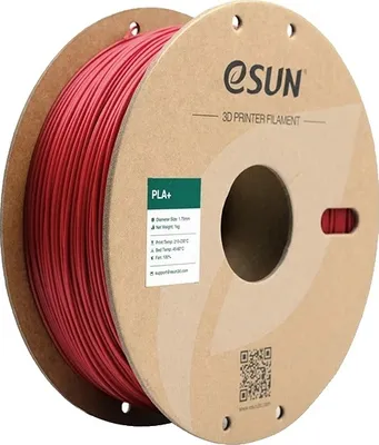 Image de Filament PLA+ pour imprimante 3D, diamètre 1,75 mm, bobine de 1 KG, rouge feu 10 pièces