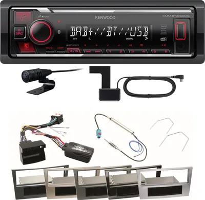 Produktbild von Kenwood KMM-BT408DAB Bluetooth DAB USB Einbauset für Astra H Corsa D Zafira B