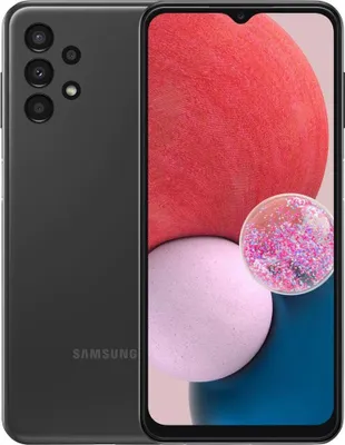 A studio shot of a Samsung Galaxy A13 smartphone.