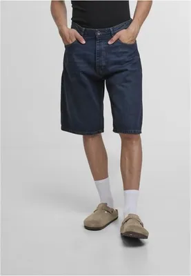 Productafbeelding van Herenshorts, model Rocawear FRI, baggy fit, jeansshort, donkerblauw, gewassen - maat W30