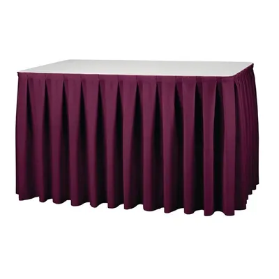 Immagine prodotto di Gonna a pieghe a scatola color rosso bordeaux