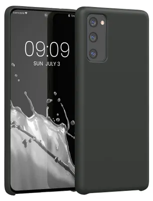 Produktbild von kwmobile Handyhülle für Samsung Galaxy S20 FE Hülle - Case Silikon - Kabelloses Laden - Schutzhülle Cover in Schwarz matt