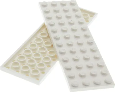 Produktbild von 2x Lego Bau Platte 4x12 weiß Basic Grundplatte 6399 107 75094 75049 4168072 3029