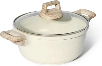Image de Just Perfecto JL-36 : Casserole en granit, lot de 2 pièces (24 cm) - Beige
