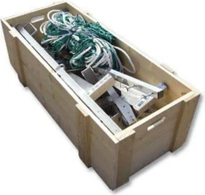 Produktbild von Transportkiste für Dachschutzwand 178x52x42 cm mit Griffaussparungen