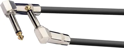 Productafbeelding van Audiokabel - Patchkabel - Muziek Maken - Volledig Metalen Connectoren - 2 meter - Zwart